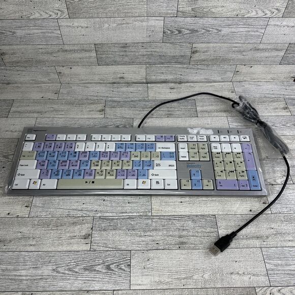 LogicKeyboard Avid Composer Slim Line PC Keyboard - SKU#1559242 Open Box - Picture 1 of 6